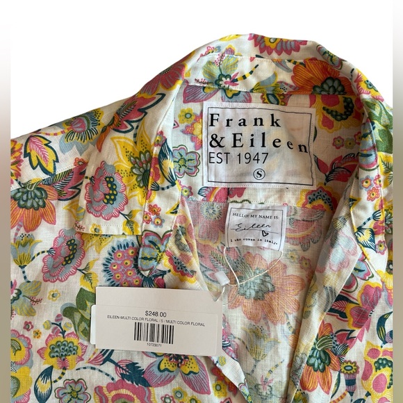 NWT Frank & Eileen Floral Eileen Relaxed Button-up Shirt - Picture 5 of 7